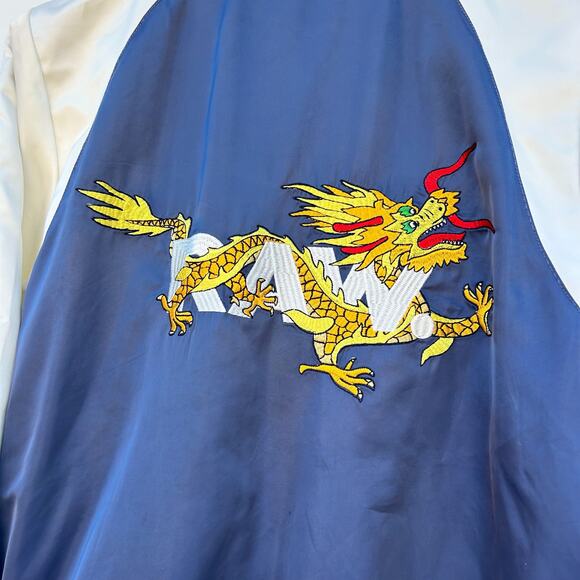 G-Star Raw Men’s Batt Tour Bomber Satin Dragon Navy Varsity Large GStar Shiny - Picture 6 of 12